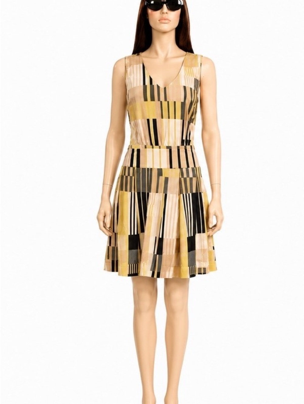 Maeve by Anthropologie "Otta" Multi-Color Silk Blend Dress Size 8 - Picture 3 of 10